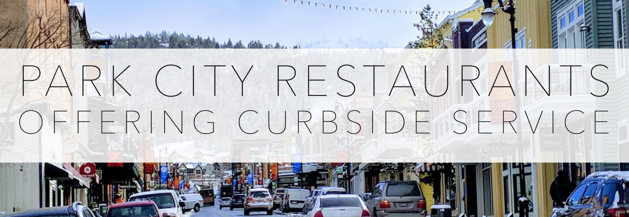 Park City Restaurants Open For Curbside Pickup